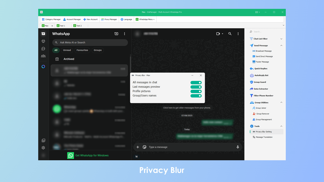 Privacy Blur