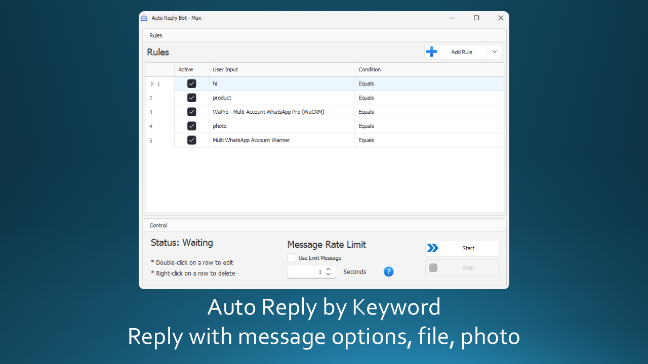 Auto Reply by keyword